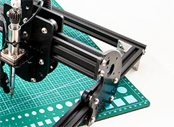 PSE-20 manual pick and place machine, details of the nozzle and the bracket